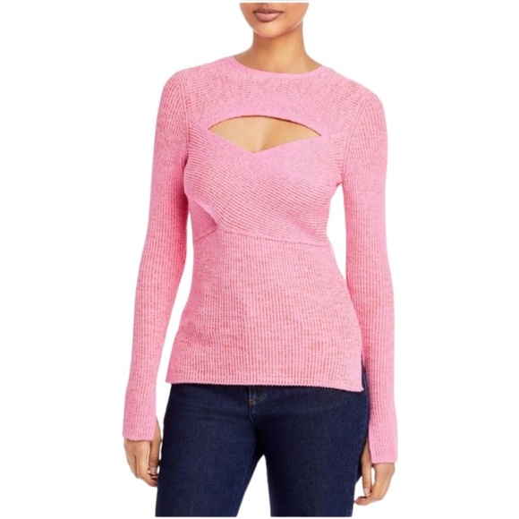 3.1 Phillip Lim Long Sleeve Double Face Rib Crossbody Sweater Small New with - Picture 1 of 11